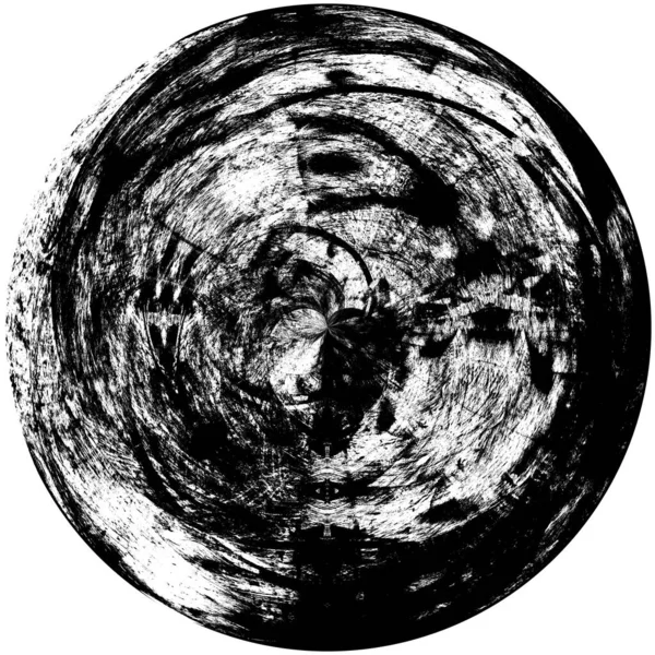 Élément Superposition Grunge Rond Noir Blanc Modèle Cercle Logo Insigne — Photo