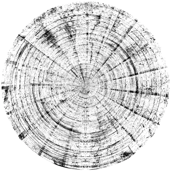 Чорно Білий Круглий Грандж Накладання Елемент Візерунок Кола Логотип Значок — стокове фото