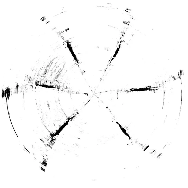 Elemento Sovrapposizione Grunge Rotondo Bianco Nero Modello Cerchio Logo Distintivo — Foto Stock