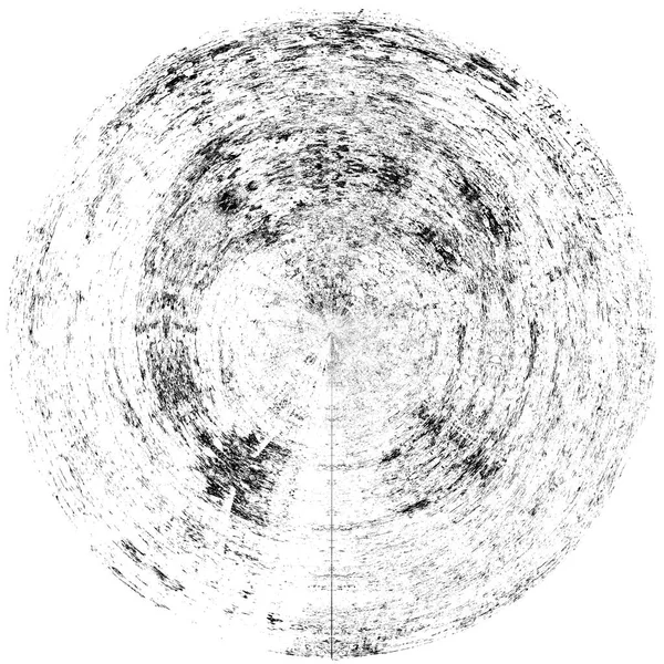 Чорно Білий Круглий Грандж Накладання Елемент Візерунок Кола Логотип Значок — стокове фото