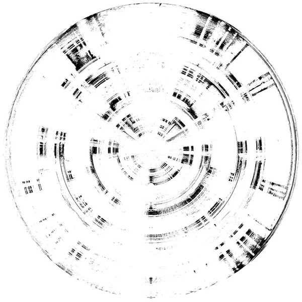 Elemento Sobreposição Grunge Redondo Preto Branco Padrão Círculo Logotipo Distintivo — Fotografia de Stock