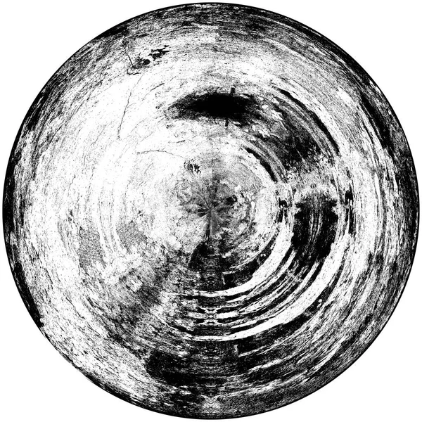 Élément Superposition Grunge Rond Noir Blanc Modèle Cercle Logo Insigne — Photo