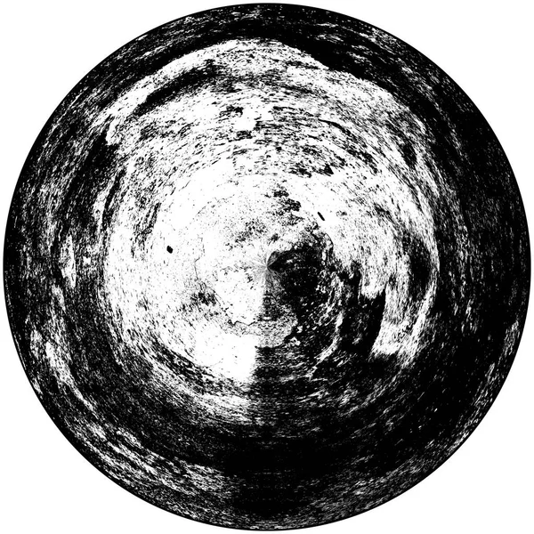 Élément Superposition Grunge Rond Noir Blanc Modèle Cercle Logo Insigne — Photo