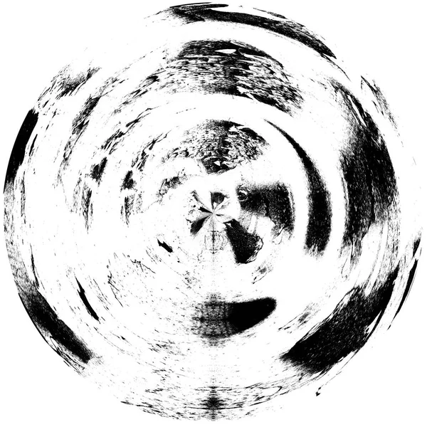 Élément Superposition Grunge Rond Noir Blanc Modèle Cercle Logo Insigne — Photo