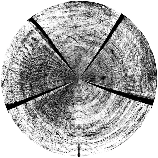 Czarno Biały Okrągły Element Nakładki Grunge Wzór Okręgu Logo Odznaka — Zdjęcie stockowe