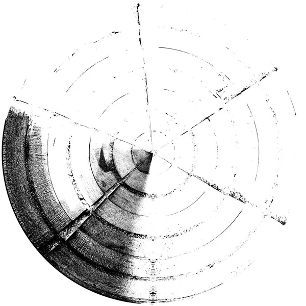 Чорно Білий Круглий Грандж Накладання Елемент Візерунок Кола Логотип Значок — стокове фото