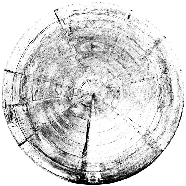 Чорно Білий Круглий Грандж Накладання Елемент Візерунок Кола Логотип Значок — стокове фото