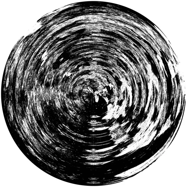 Siyah Beyaz Grunge Üst Üste Bindirme Elementi Daire Şekli Logo — Stok fotoğraf