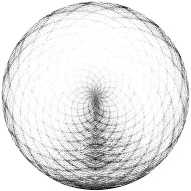 Siyah-Beyaz Grunge Üst üste bindirme elementi. Daire şekli, logo, rozet, etiket, simge. Soyut Tehlike Doku Arkaplanı. Kirli Vintage Monochrome Vektör İllüstrasyon Arkaplanı. Fırça Vuruşları Şablonu