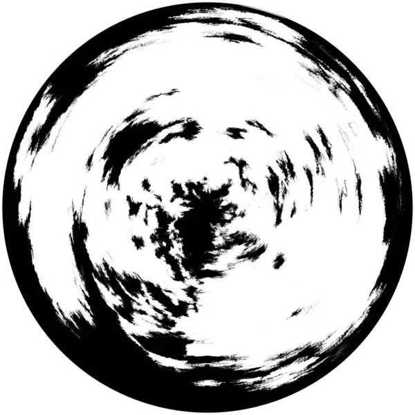 Черно Белая Круглая Обложка Element Круговая Порука Значок Значок Значок — стоковое фото