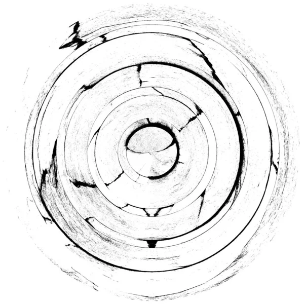 Siyah Beyaz Grunge Üst Üste Bindirme Elementi Daire Şekli Logo — Stok fotoğraf