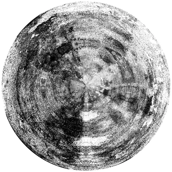 Élément Superposition Grunge Rond Noir Blanc Modèle Cercle Logo Insigne — Photo