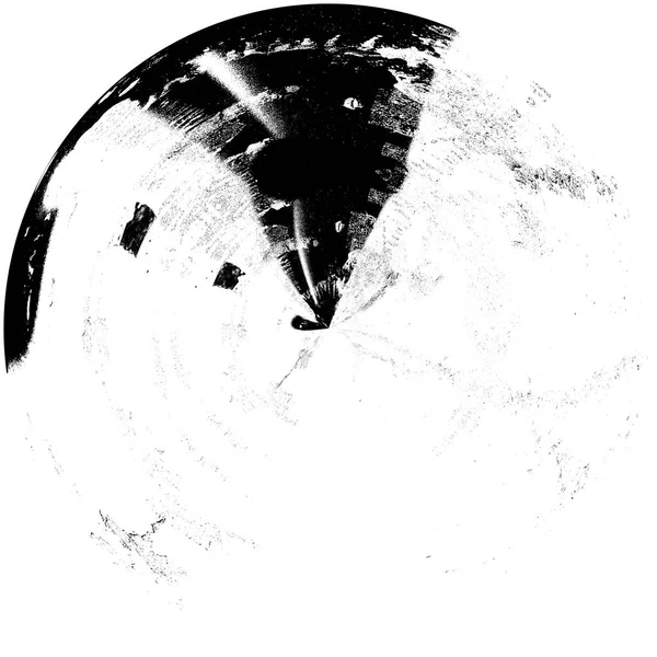 Black White Grunge Overlay Element Kruhový Vzor Logo Odznak Štítek — Stock fotografie