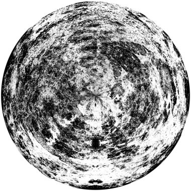 Siyah-Beyaz Grunge Üst üste bindirme elementi. Daire şekli, logo, rozet, etiket, simge. Soyut Tehlike Doku Arkaplanı. Kirli Vintage Monochrome Vektör İllüstrasyon Arkaplanı. Fırça Vuruşları Şablonu