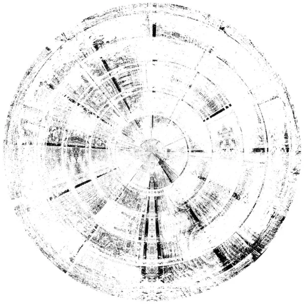Чорно Білий Круглий Грандж Накладання Елемент Візерунок Кола Логотип Значок — стокове фото