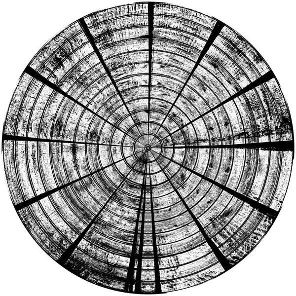 Чорно Білий Круглий Грандж Накладання Елемент Візерунок Кола Логотип Значок — стокове фото