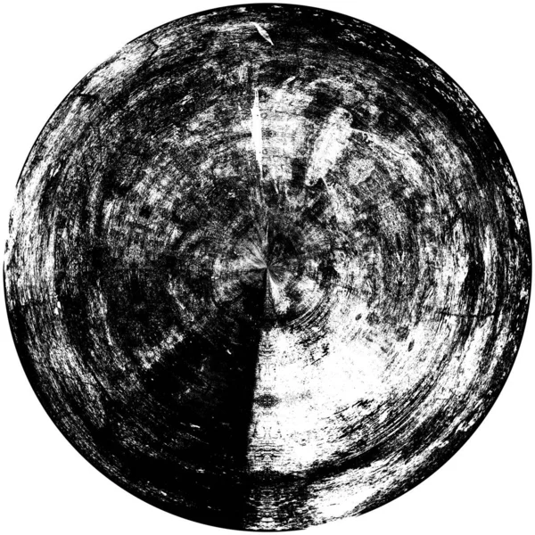 Élément Superposition Grunge Rond Noir Blanc Modèle Cercle Logo Insigne — Photo