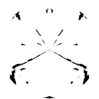 Siyah-Beyaz Grunge Üst üste bindirme elementi. Daire şekli, logo, rozet, etiket, simge. Soyut Tehlike Doku Arkaplanı. Kirli Vintage Monochrome Vektör İllüstrasyon Arkaplanı. Fırça Vuruşları Şablonu