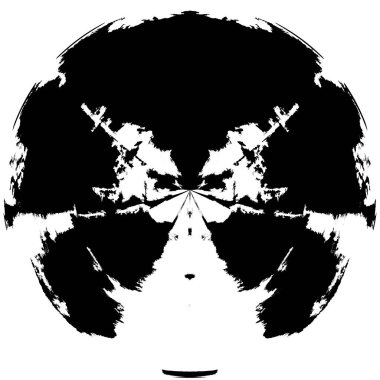 Siyah-Beyaz Grunge Üst üste bindirme elementi. Daire şekli, logo, rozet, etiket, simge. Soyut Tehlike Doku Arkaplanı. Kirli Vintage Monochrome Vektör İllüstrasyon Arkaplanı. Fırça Vuruşları Şablonu