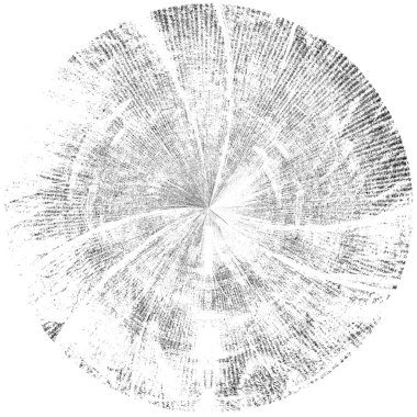 Siyah-Beyaz Grunge Üst üste bindirme elementi. Daire şekli, logo, rozet, etiket, simge. Soyut Tehlike Doku Arkaplanı. Kirli Vintage Monochrome Vektör İllüstrasyon Arkaplanı. Fırça Vuruşları Şablonu