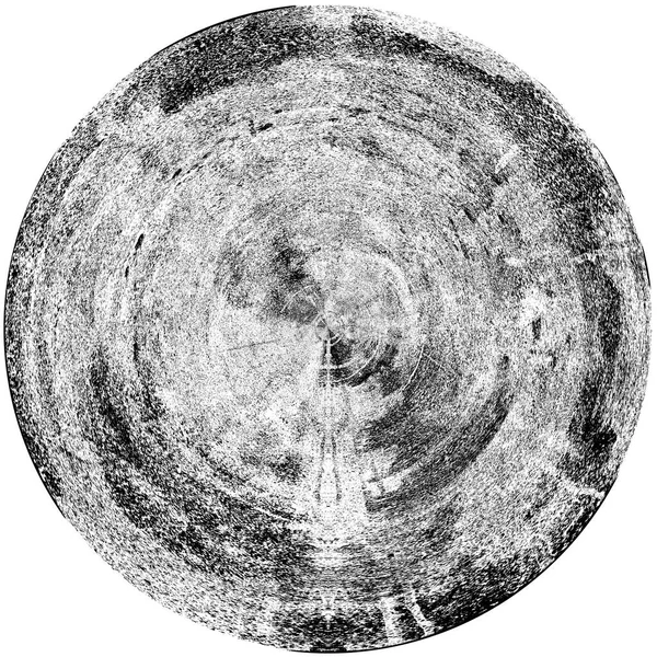 Élément Superposition Grunge Rond Noir Blanc Modèle Cercle Logo Insigne — Photo