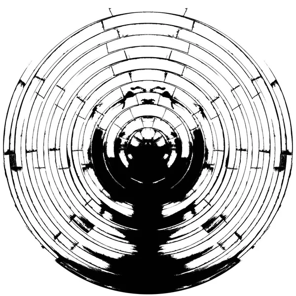 Черно Белая Круглая Обложка Element Круговая Порука Значок Значок Значок — стоковое фото