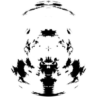 Siyah-Beyaz Grunge Üst üste bindirme elementi. Daire şekli, logo, rozet, etiket, simge. Soyut Tehlike Doku Arkaplanı. Kirli Vintage Monochrome Vektör İllüstrasyon Arkaplanı. Fırça Vuruşları Şablonu