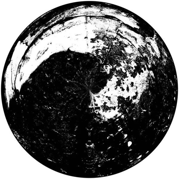 Élément Superposition Grunge Rond Noir Blanc Modèle Cercle Logo Insigne — Photo