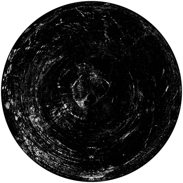 Élément Superposition Grunge Rond Noir Blanc Modèle Cercle Logo Insigne — Photo