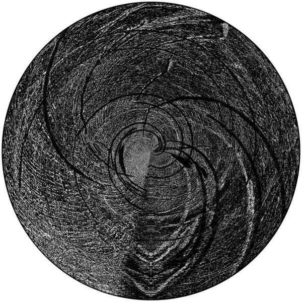 Élément Superposition Grunge Rond Noir Blanc Modèle Cercle Logo Insigne — Photo