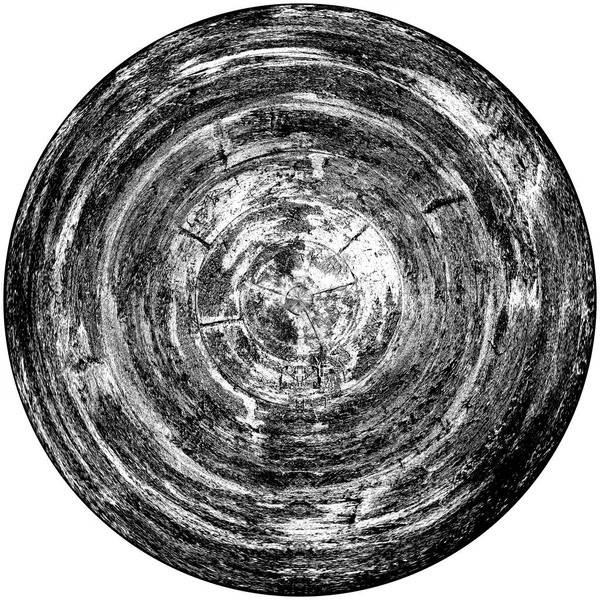 Élément Superposition Grunge Rond Noir Blanc Modèle Cercle Logo Insigne — Photo