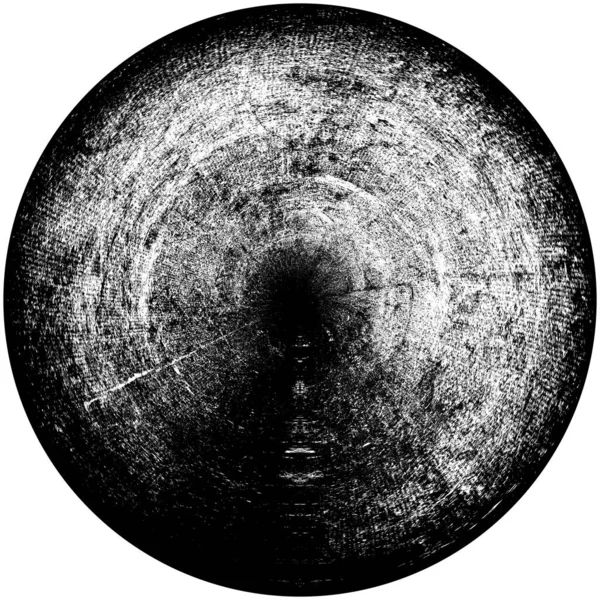 Élément Superposition Grunge Rond Noir Blanc Modèle Cercle Logo Insigne — Photo