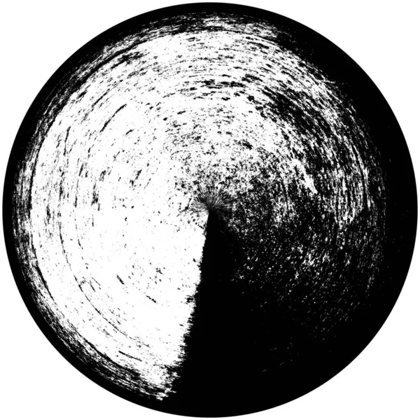 Élément Superposition Grunge Rond Noir Blanc Modèle Cercle Logo Insigne — Photo