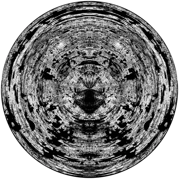 Élément Superposition Grunge Rond Noir Blanc Modèle Cercle Logo Insigne — Photo