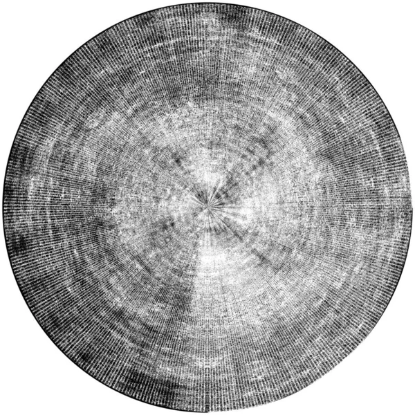 ブラックホワイトの丸みを帯びたグラウンジオーバーレイ要素 サークルパターン バッジ ラベル アイコン 要約ストレステクスチャの背景 ダーティヴィンテージモノクロームベクトルイラスト背景 ブラシストロークテンプレート — ストック写真