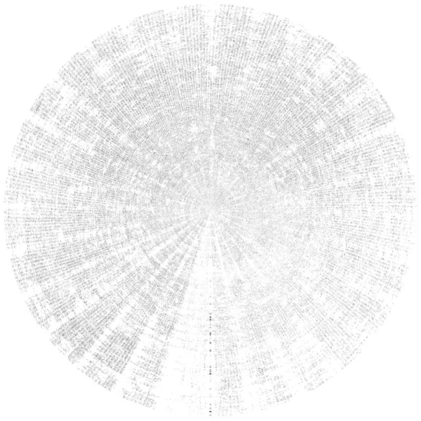 黑白圆曲柄叠置元件 圆形图案 困难的纹理背拉 肮脏的复古单色矢量图解背景 刷子笔划模板 — 图库照片