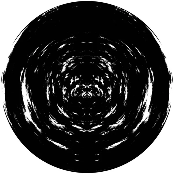 Black White Grunge Overlay Element Dalam Bahasa Inggris Lingkaran Pola — Stok Foto