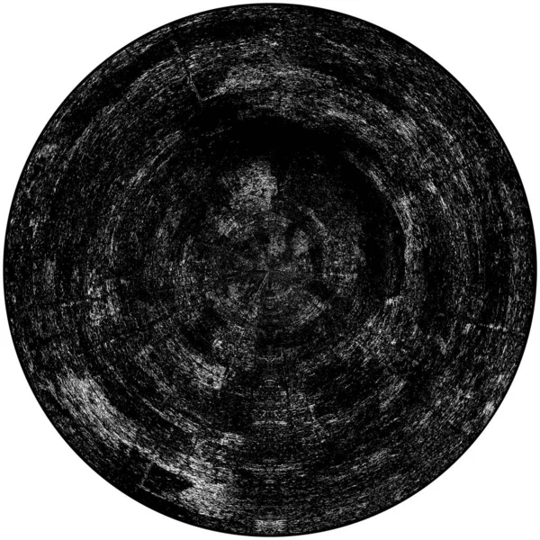 Élément Superposition Grunge Rond Noir Blanc Modèle Cercle Logo Insigne — Photo