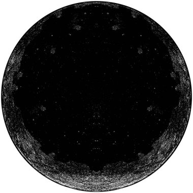 Siyah-Beyaz Grunge Üst üste bindirme elementi. Daire şekli, logo, rozet, etiket, simge. Soyut Tehlike Doku Arkaplanı. Kirli Vintage Monochrome Vektör İllüstrasyon Arkaplanı. Fırça Vuruşları Şablonu