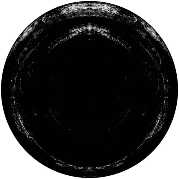 Élément Superposition Grunge Rond Noir Blanc Modèle Cercle Logo Insigne — Photo