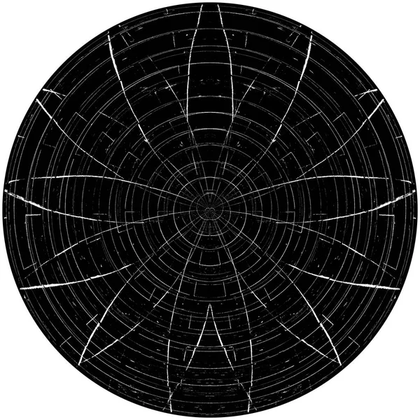 Черно Белая Круглая Обложка Element Круговая Порука Значок Значок Значок — стоковое фото