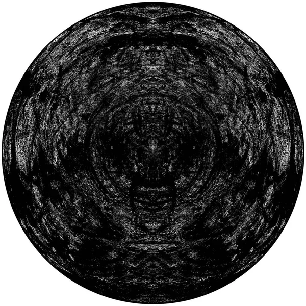 Élément Superposition Grunge Rond Noir Blanc Modèle Cercle Logo Insigne — Photo