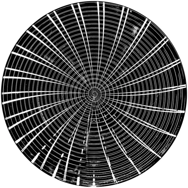 ブラックホワイトの丸みを帯びたグラウンジオーバーレイ要素 サークルパターン バッジ ラベル アイコン 要約ストレステクスチャの背景 ダーティヴィンテージモノクロームベクトルイラスト背景 ブラシストロークテンプレート — ストック写真