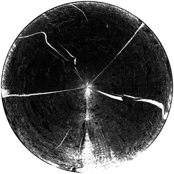 Чорно Білий Круглий Грандж Накладання Елемент Візерунок Кола Логотип Значок — стокове фото