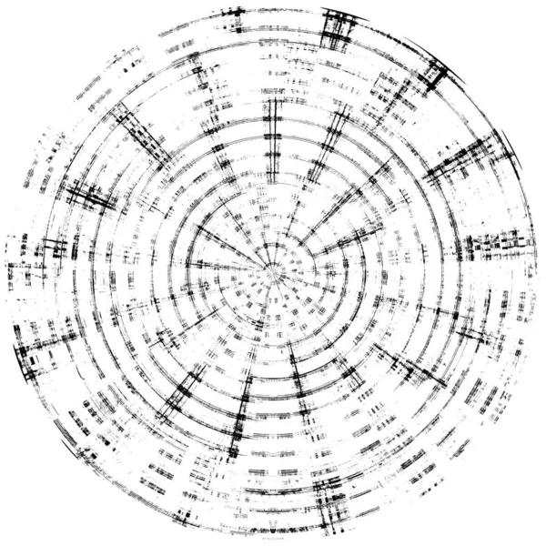 Rund Svart Strukturerad Bakgrund — Stockfoto