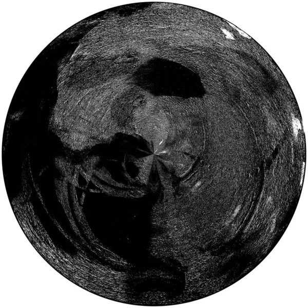 Rund Svart Strukturerad Bakgrund — Stockfoto