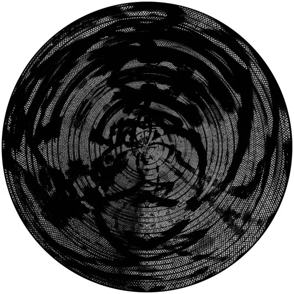 Pyöreä Musta Kuvioitu Tausta — kuvapankkivalokuva