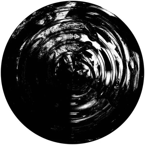 Okrągłe Czarne Teksturowane Tło — Zdjęcie stockowe