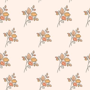 Yapraklı kusursuz desen