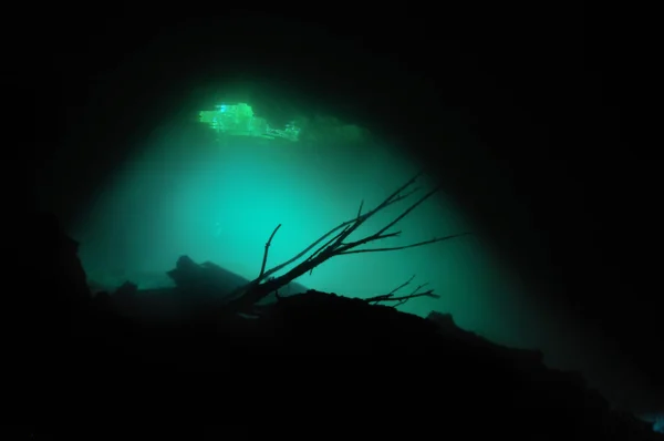 Kubbe (Calavera mağara formları girişinden bir kubbe ışık) — Stok fotoğraf